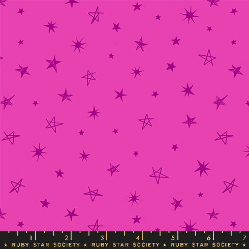 Teddy & The Bears Rockstar in Light Berry - Ruby Star Society Sold by the Half Yard